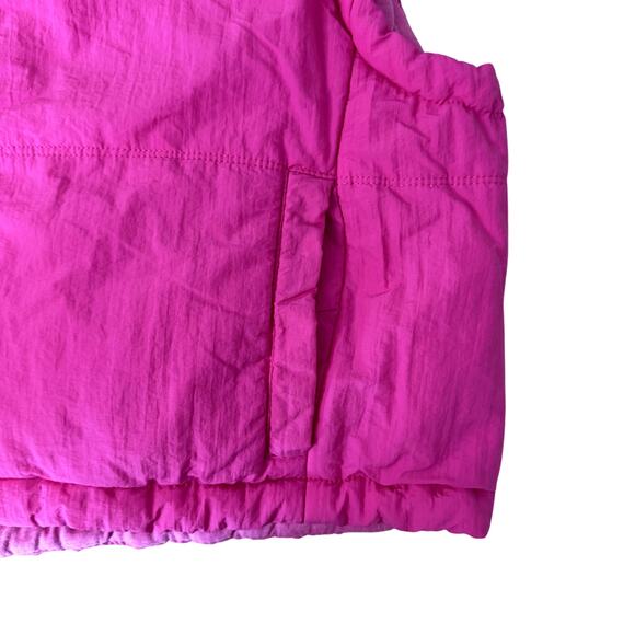 Thread & Supply Hot Pink Cropped Puffer Vest Women's Size Medium - Picture 4 of 4
